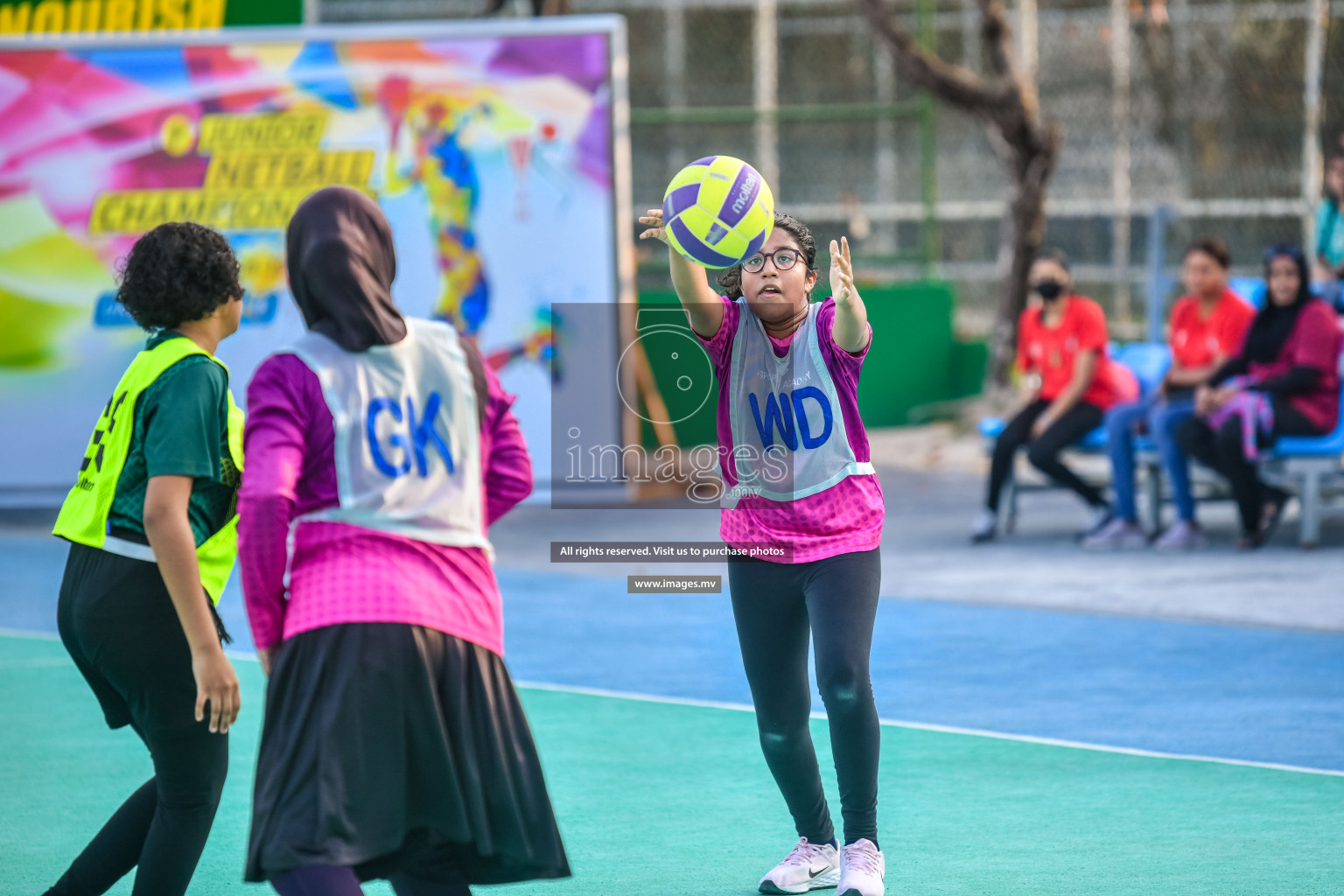 Day 8 of Junior Netball Championship 2022 on 11th March 2022 held in Male', Maldives. Photos by Nausham Waheed