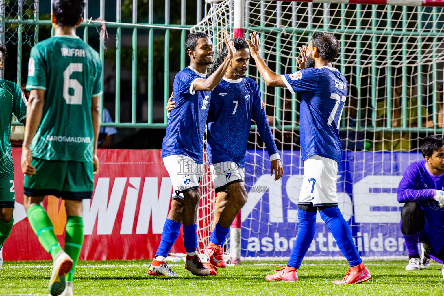 MACL vs Baros in Day 4 of Club Maldives Cup 2025 was held in Rehendi Futsal Ground, Hulhumale', Maldives on Thursday, 2nd October 2025. Photos: Nausham Waheed / images.mv
