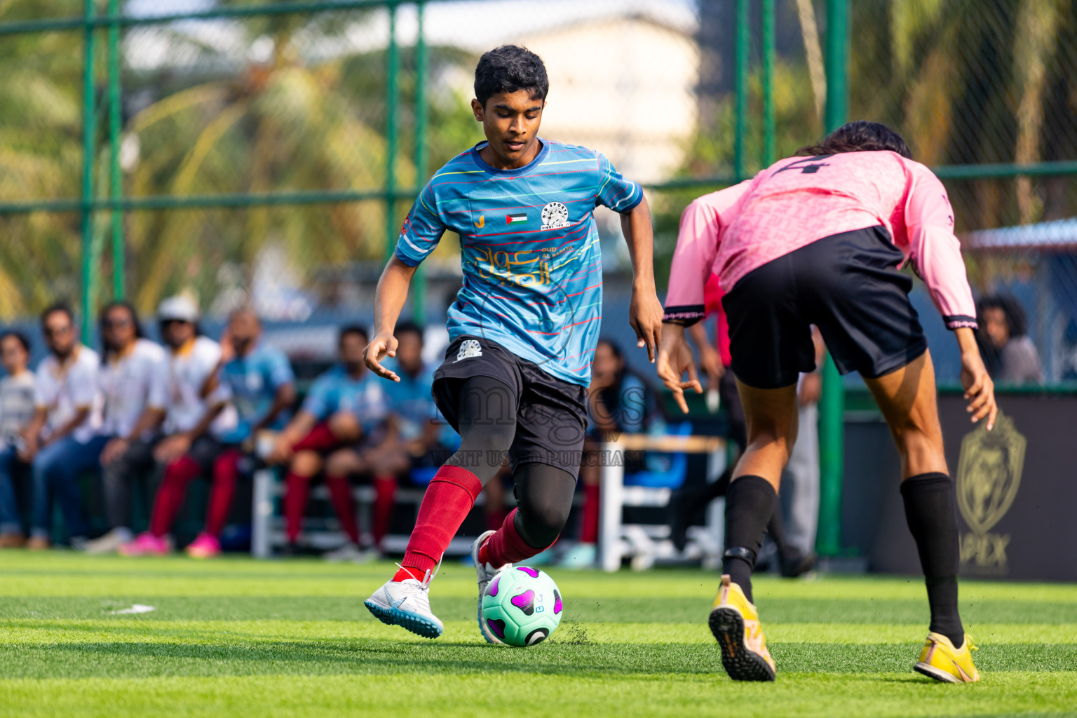 Spartans vs BG New Generation in Day 1 of BG Futsal Challenge 2024 was held on Thursday, 12th March 2024, in Male', Maldives Photos: Nausham Waheed / images.mv