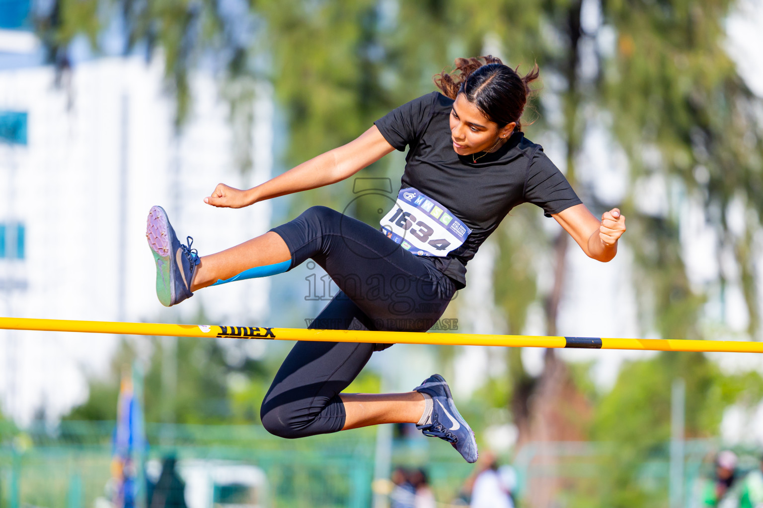 Day 3 of MWSC Interschool Athletics Championships 2024 held in Hulhumale Running Track, Hulhumale, Maldives on Monday, 11th November 2024. Photos by: Nausham Waheed / Images.mv