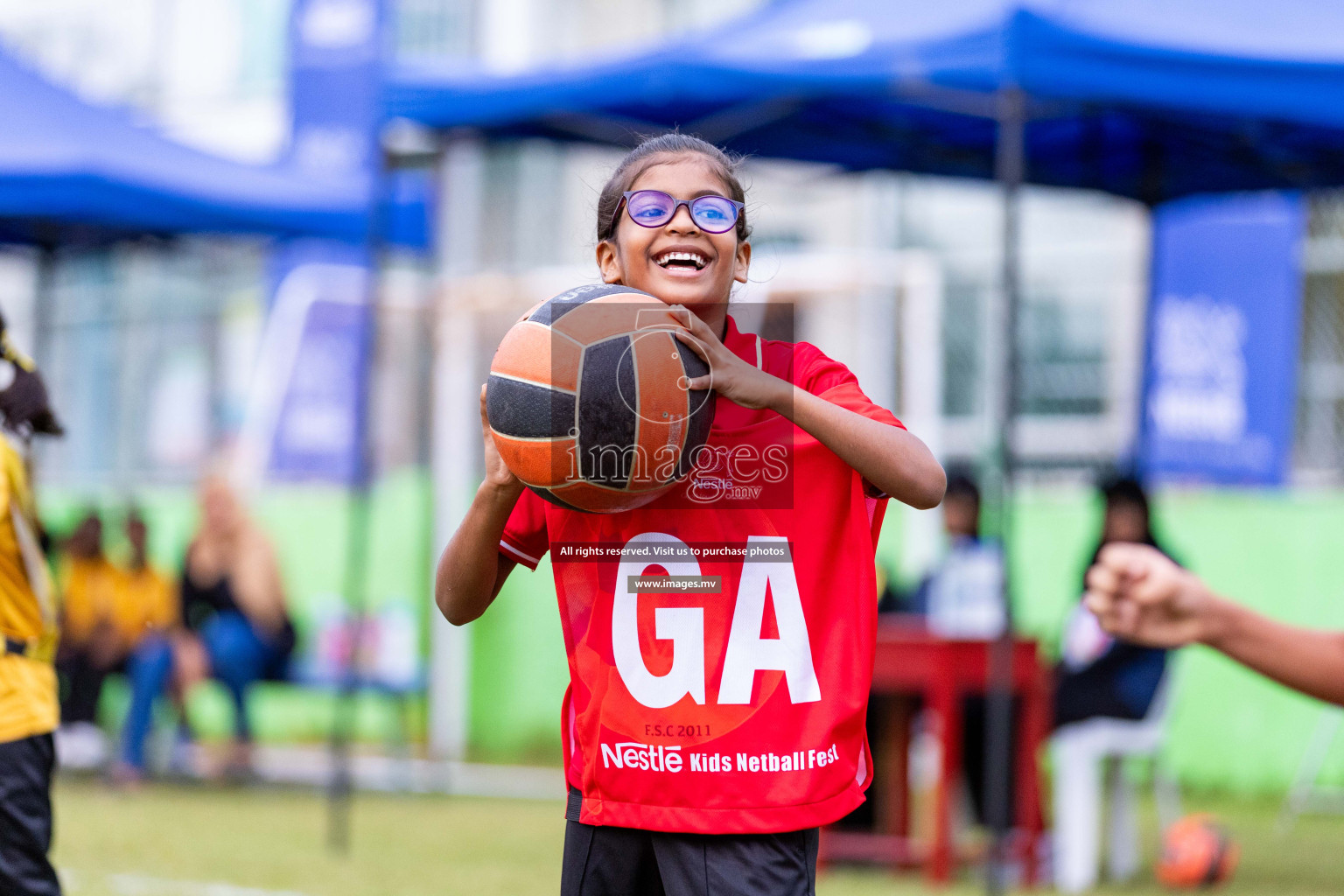 Day 2 of Nestle' Kids Netball Fiesta 2023 held in Henveyru Stadium, Male', Maldives on Thursday, 1st December 2023. Photos by Nausham Waheed / Images.mv