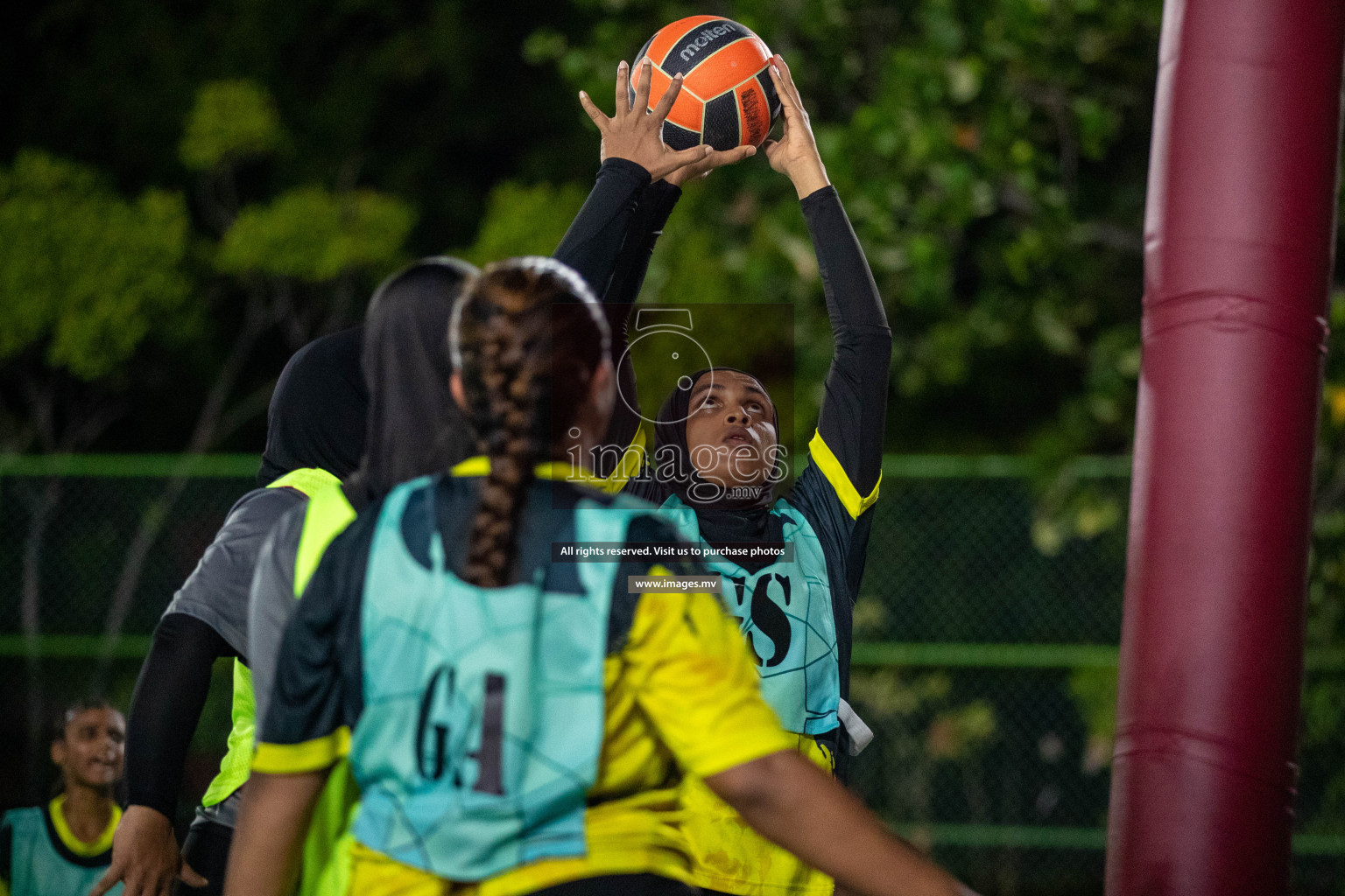 Final of 20th Milo National Netball Tournament 2023, held in Synthetic Netball Court, Male', Maldives on 11th June 2023 Photos: Nausham Waheed/ Images.mv