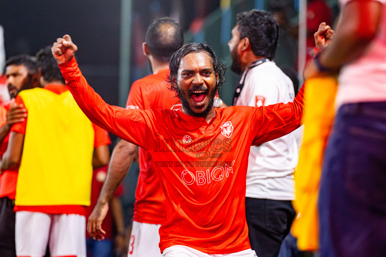 K Gaafaru vs B Eydhafushi in Semi Finals of Golden Futsal Challenge 2024 which was held on Monday, 4th March 2024, in Hulhumale', Maldives. Photos: Nausham Waheed / images.mv