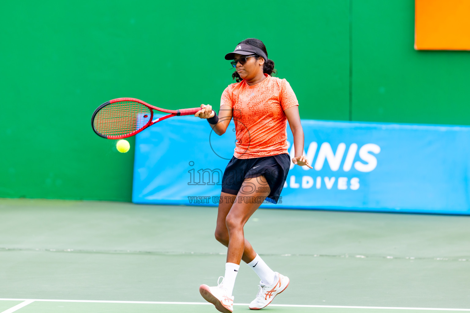 Day 5 of ATF Maldives Junior Open Tennis was held in Male' Tennis Court, Male', Maldives on Monday, 16th December 2024. Photos: Nausham Waheed/ images.mv