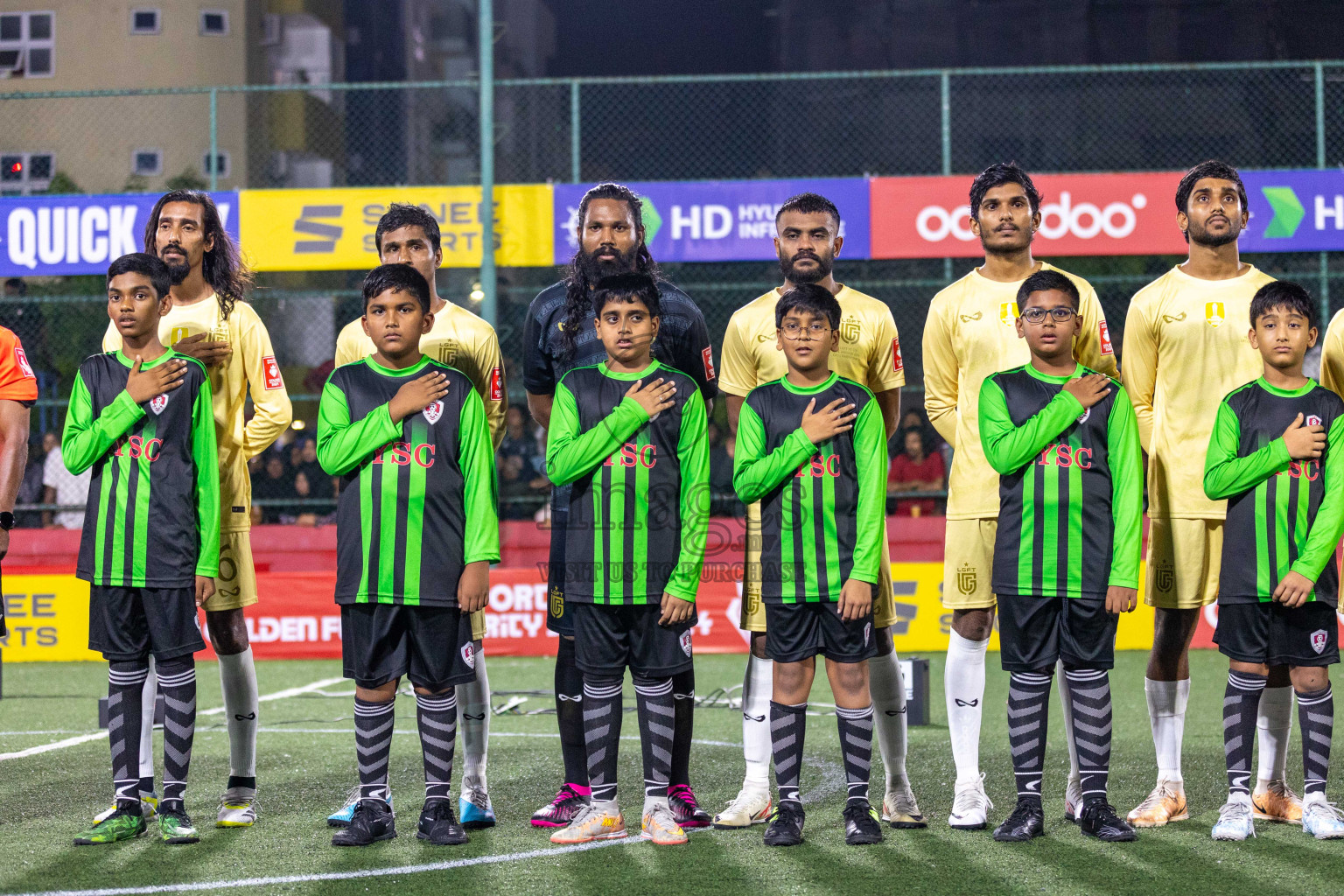 Opening of Golden Futsal Challenge 2024 with Charity Shield Match between L.Gan vs Th. Thimarafushi was held on Sunday, 14th January 2024, in Hulhumale', Maldives Photos: Ismail Thoriq / images.mv