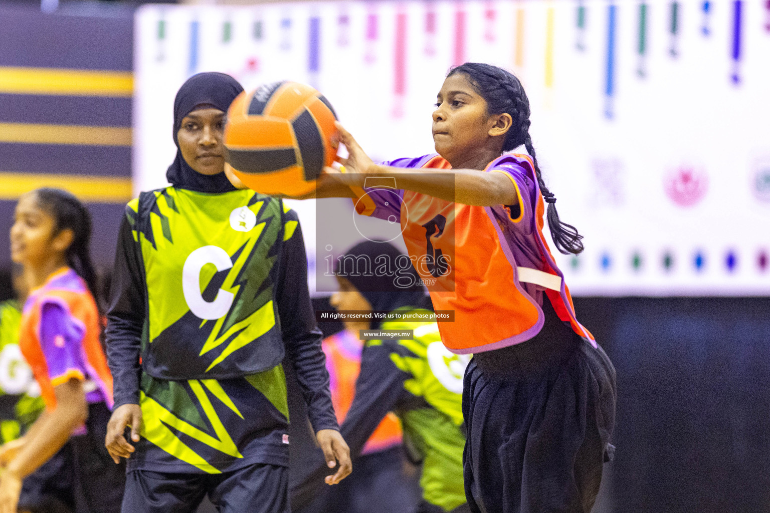 Day4 of 24th Interschool Netball Tournament 2023 was held in Social Center, Male', Maldives on 30th October 2023. Photos: Nausham Waheed / images.mv