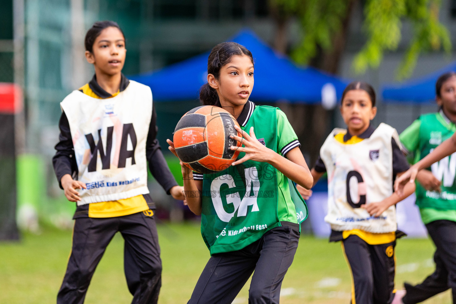 Day 3 of Nestle' Kids Netball Fiesta 2023 held in Henveyru Stadium, Male', Maldives on Saturday, 2nd December 2023. Photos by Nausham Waheed / Images.mv