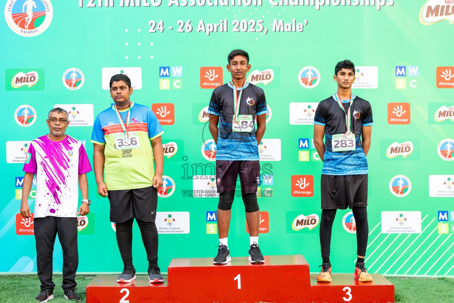 Day 2 of 12th Milo Association Championships was held in Ekuveni Track at Male', Maldives on Friday, 25th April 2025. Photos: Hassan Simah / images.mv