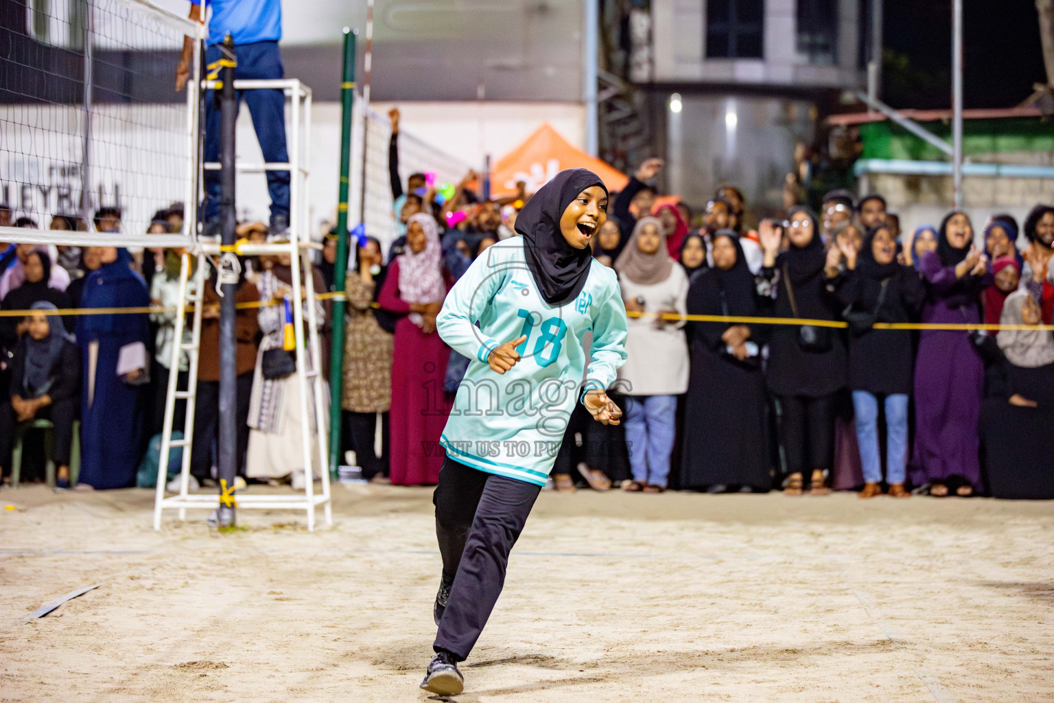 U19 Male and Atoll Girl's Finals in Day 9 of Interschool Volleyball Tournament 2024 was held in ABC Court at Male', Maldives on Saturday, 30th November 2024. Photos: Hassan Simah / images.mv