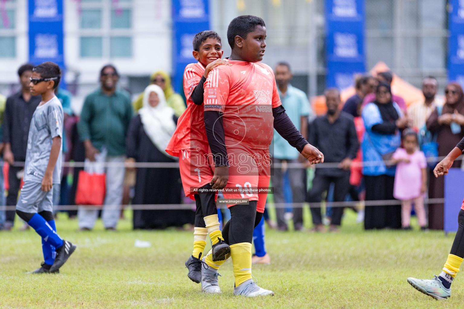 Day 1 of Milo kids football fiesta, held in Henveyru Football Stadium, Male', Maldives on Wednesday, 11th October 2023 Photos: Nausham Waheed/ Images.mv