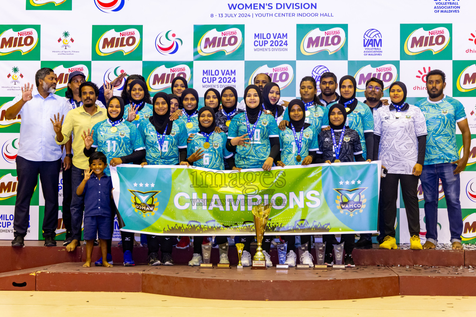 Final of Women's Division of Milo VAM Cup 2024 held in Male', Maldives on Saturday, 13th July 2024 at Social Center Indoor Hall Photos By: Nausham Waheed / images.mv