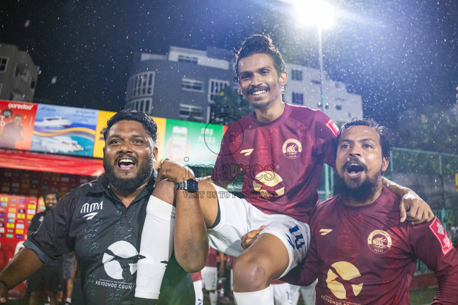 V Felidhoo vs V Keyodhoo in Atoll Round Final on Day 22 of Golden Futsal Challenge 2025 was held on Sunday , 26th January 2025, in Hulhumale', Maldives.
Photos: Ismail Thoriq / images.mv