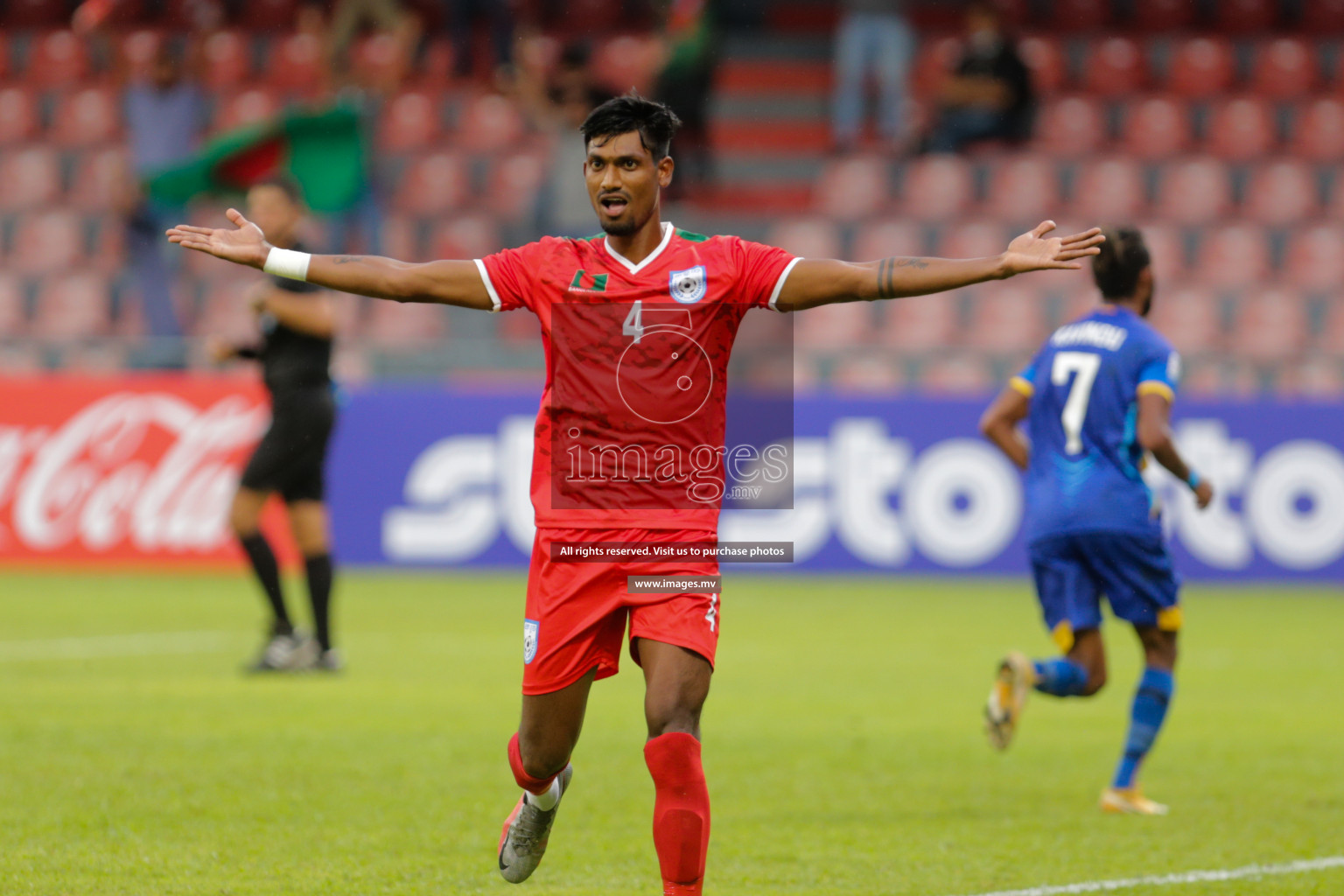 Bangladesh vs Sri Lanka in SAFF Championship 2021 held on 1st October 2021 in Galolhu National Stadium, Male', Maldives