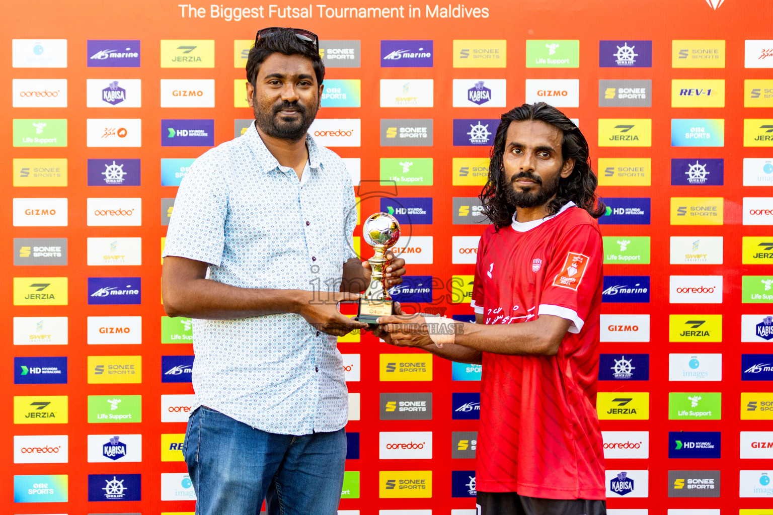 K. Huraa vs K. Himmafushi in Day 19 of Golden Futsal Challenge 2024 was held on Friday, 2nd February 2024 in Hulhumale', Maldives 
Photos: Hassan Simah / images.mv