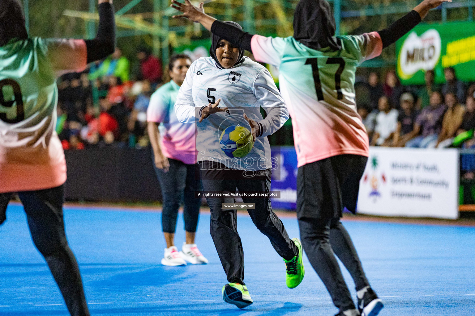 Day 4 of 7th Inter-Office/Company Handball Tournament 2023, held in Handball ground, Male', Maldives on Monday, 18th September 2023 Photos: Nausham Waheed/ Images.mv