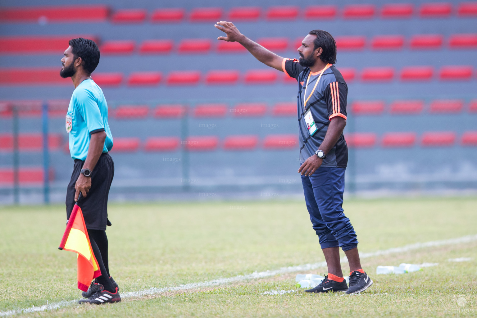 Hiriya School vs Kalaafaan School in Mamen Inter-School Football Tournament 2019 (U15) on 26th February 2019, Monday in Male' Maldives (Images.mv Photo: Suadh Abdul Sattar)