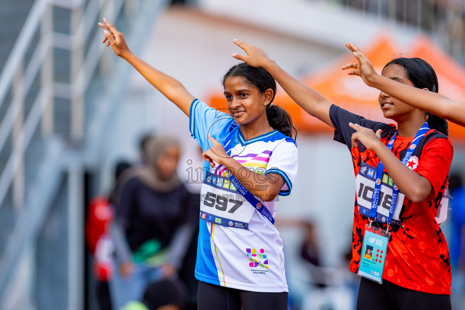 Day 6 of MWSC Interschool Athletics Championships 2024 held in Hulhumale Running Track, Hulhumale, Maldives on Thursday, 14th November 2024. Photos by: Nausham Waheed / Images.mv