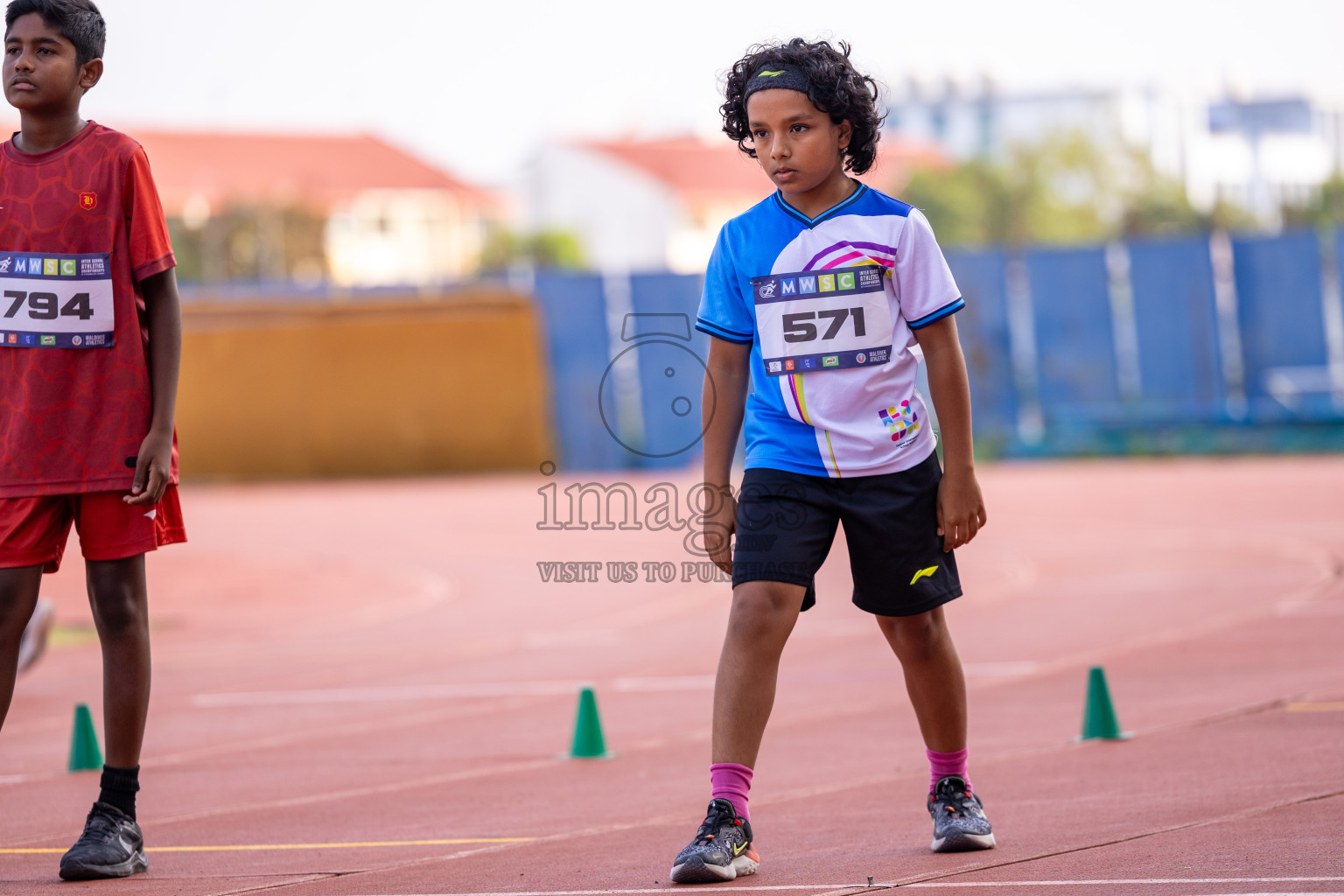 Day 5 of MWSC Interschool Athletics Championships 2024 held in Hulhumale Running Track, Hulhumale, Maldives on Wednesday, 13th November 2024. Photos by: Ismail Thoriq / Images.mv