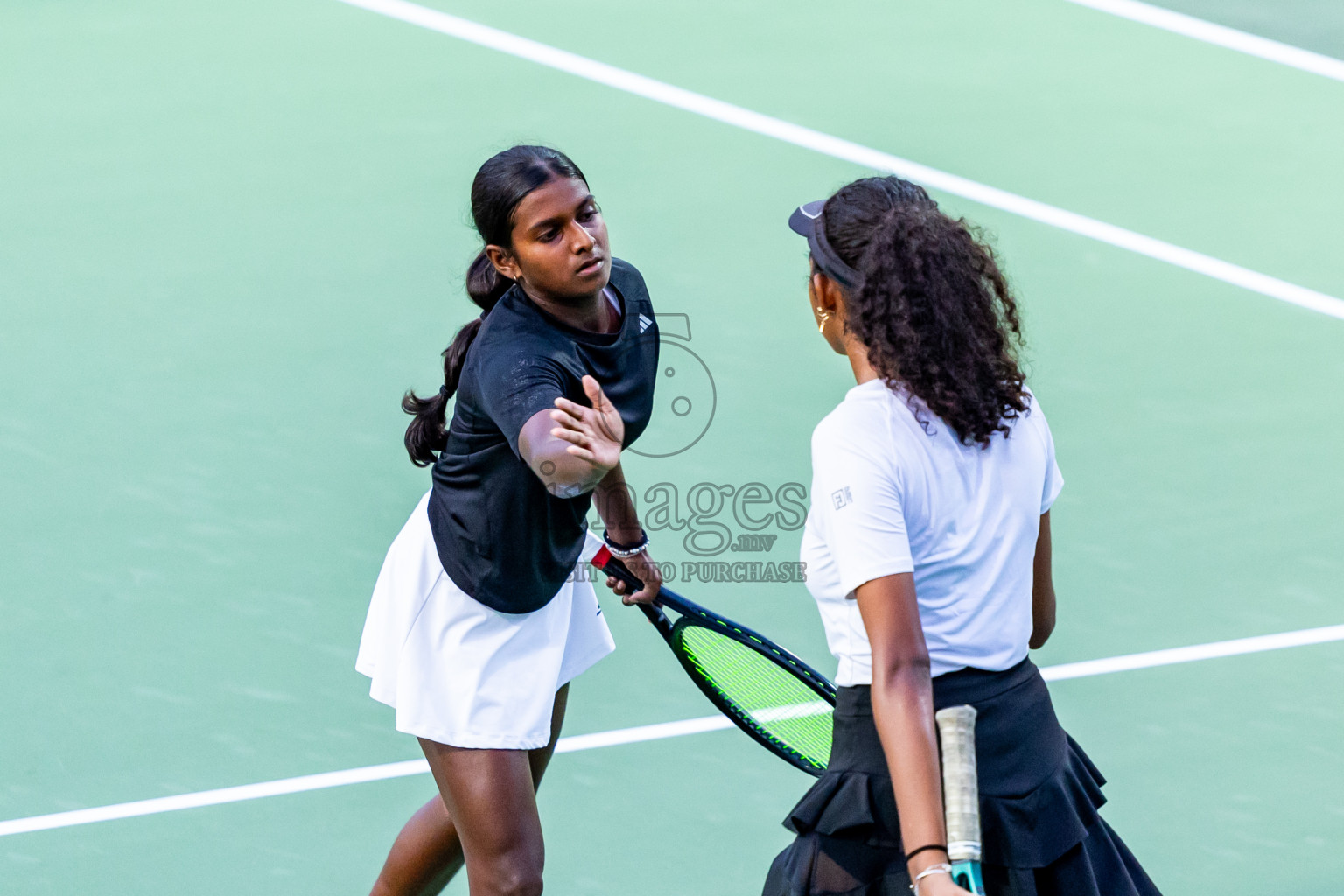 Day 5 of ATF Maldives Junior Open Tennis was held in Male' Tennis Court, Male', Maldives on Monday, 16th December 2024. Photos: Nausham Waheed/ images.mv