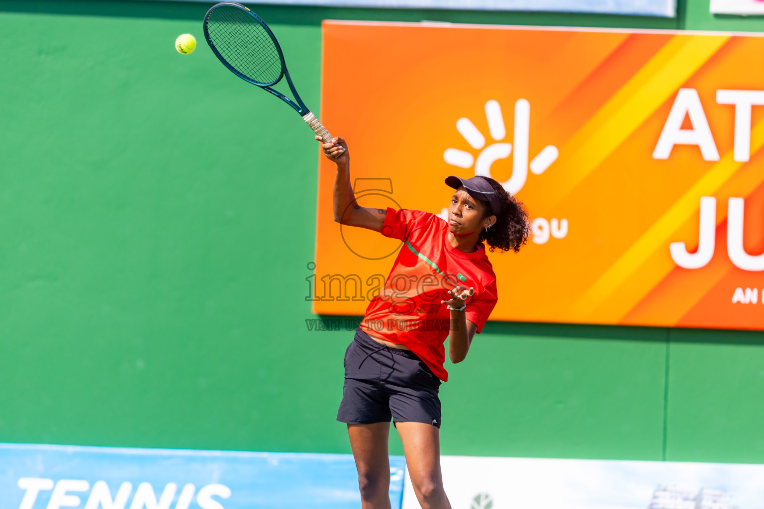 Day 2 of ATF Maldives Junior Open Tennis was held in Male' Tennis Court, Male', Maldives on Tuesday, 10th December 2024. Photos: Nausham Waheed / images.mv