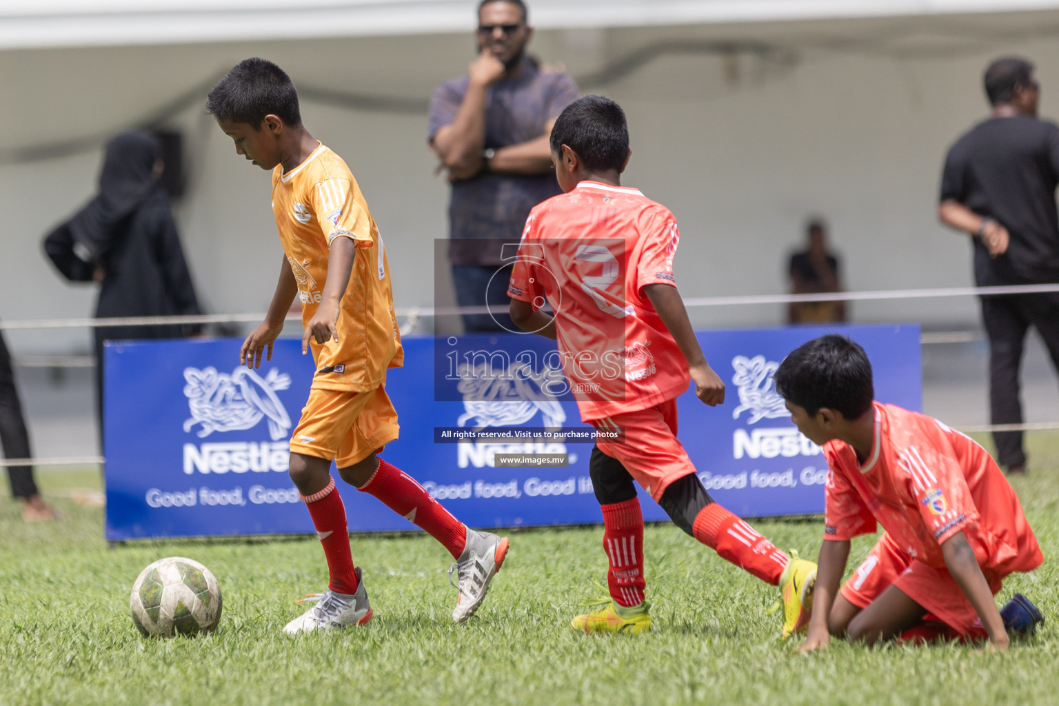 Day 1 of Nestle kids football fiesta, held in Henveyru Football Stadium, Male', Maldives on Wednesday, 11th October 2023 Photos: Shut Abdul Sattar/ Images.mv