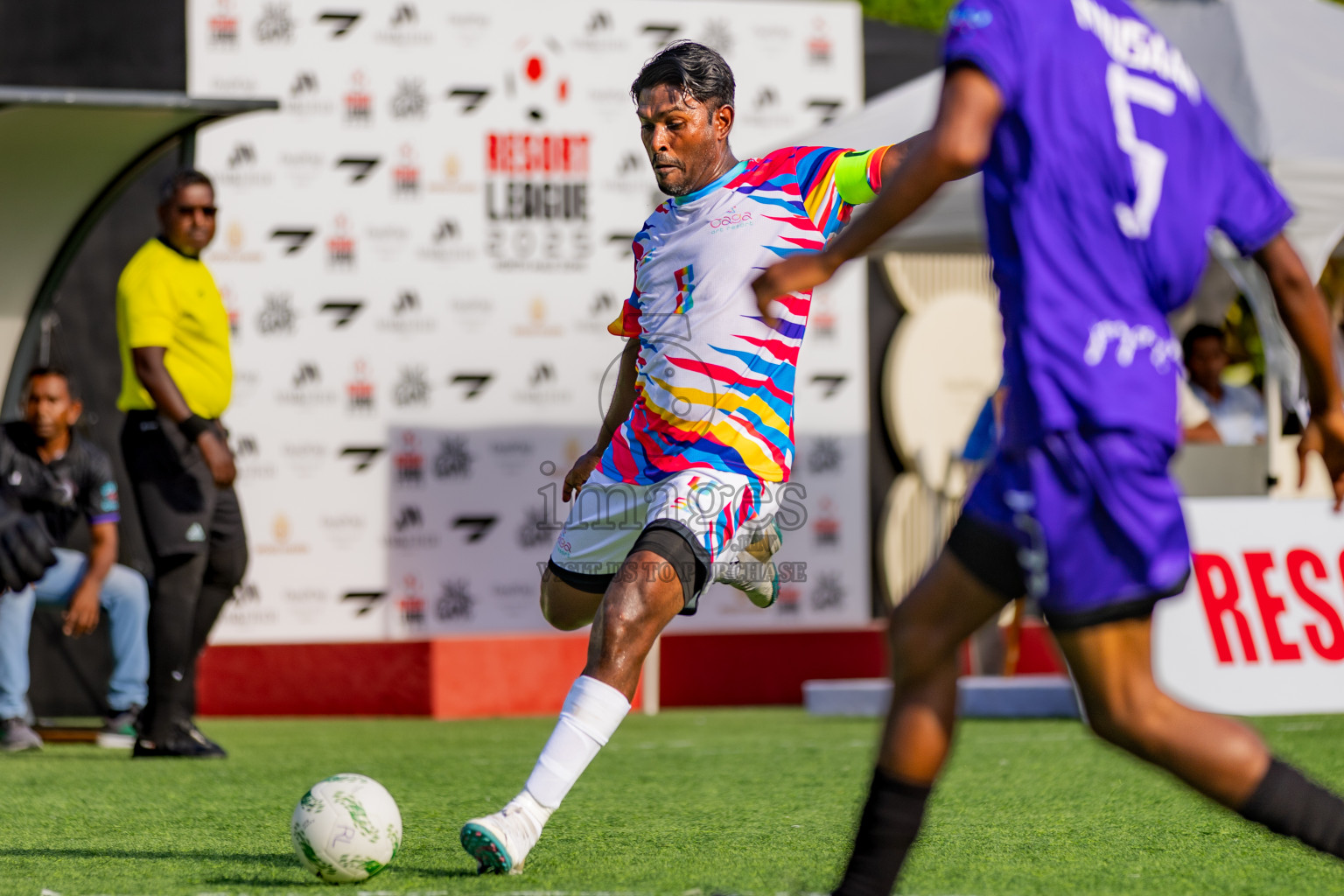 Oaga vs Oblu Experience in Resort League 2025 (North Male Zone) day 10 was held on Friday, 12th September 2025 in One And Only Reethi Rah Maldives Resort, Photos: Areef Adam / images.mv