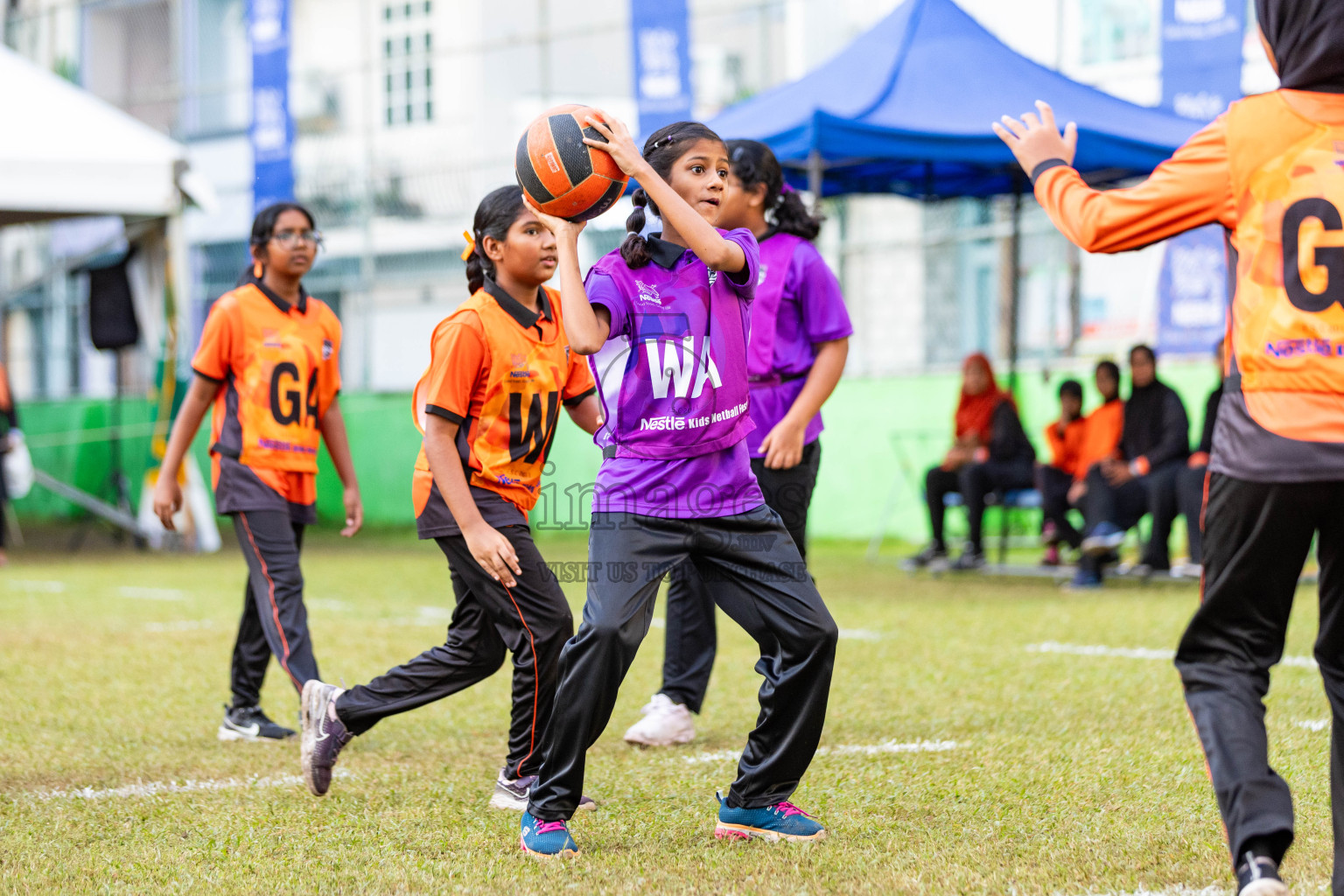 Day 3 of Nestle' Kids Netball Fiesta 2023 held in Henveyru Stadium, Male', Maldives on Saturday, 2nd December 2023. Photos by Nausham Waheed / Images.mv