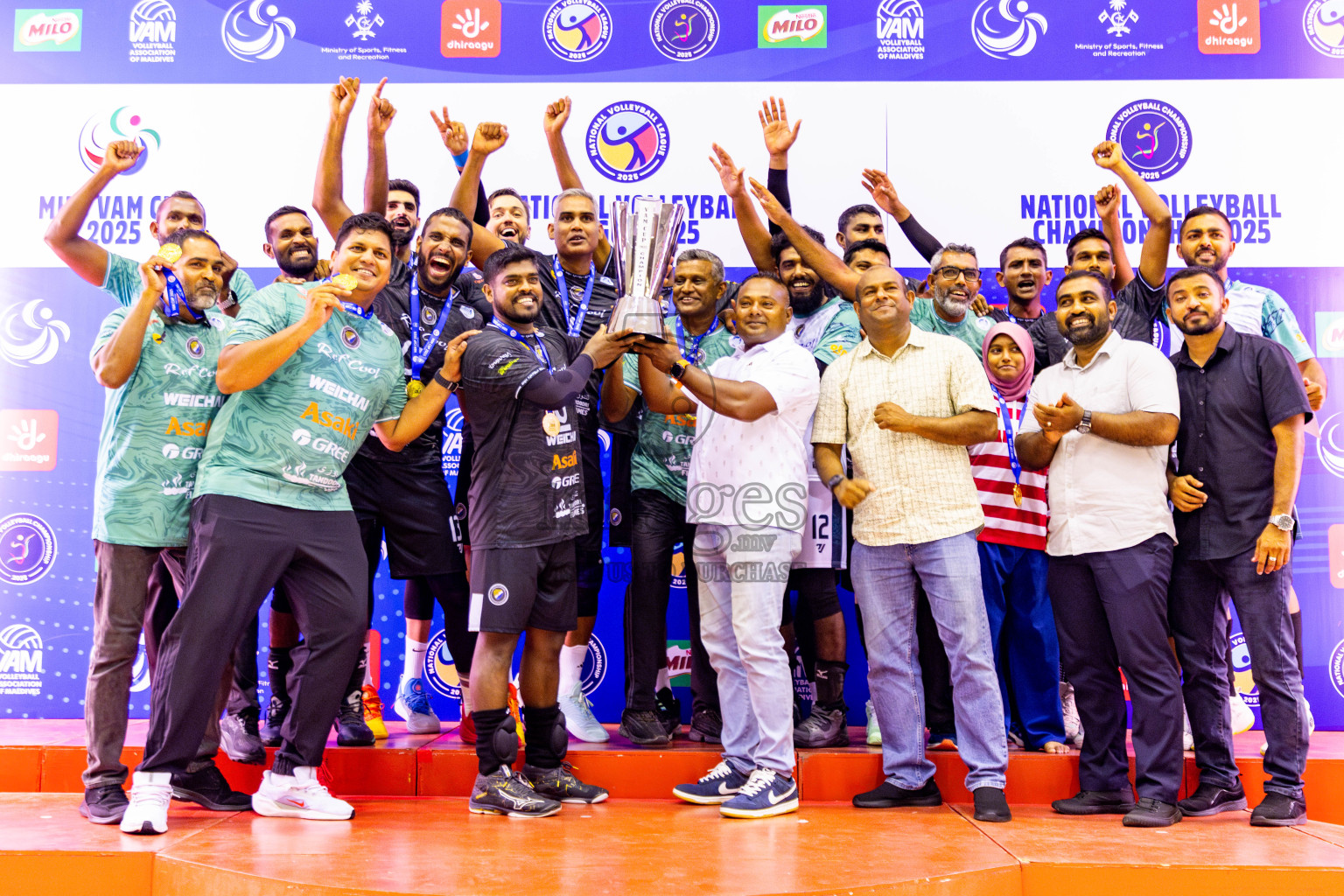 Dhivehi Sifainge Club vs Club HDC in the Final of MILO VAM Cup 2025 held in Male', Maldives on Wednesday, 2nd July 2025 at Social Center Indoor Hall Photos By: Nausham Waheed / images.mv