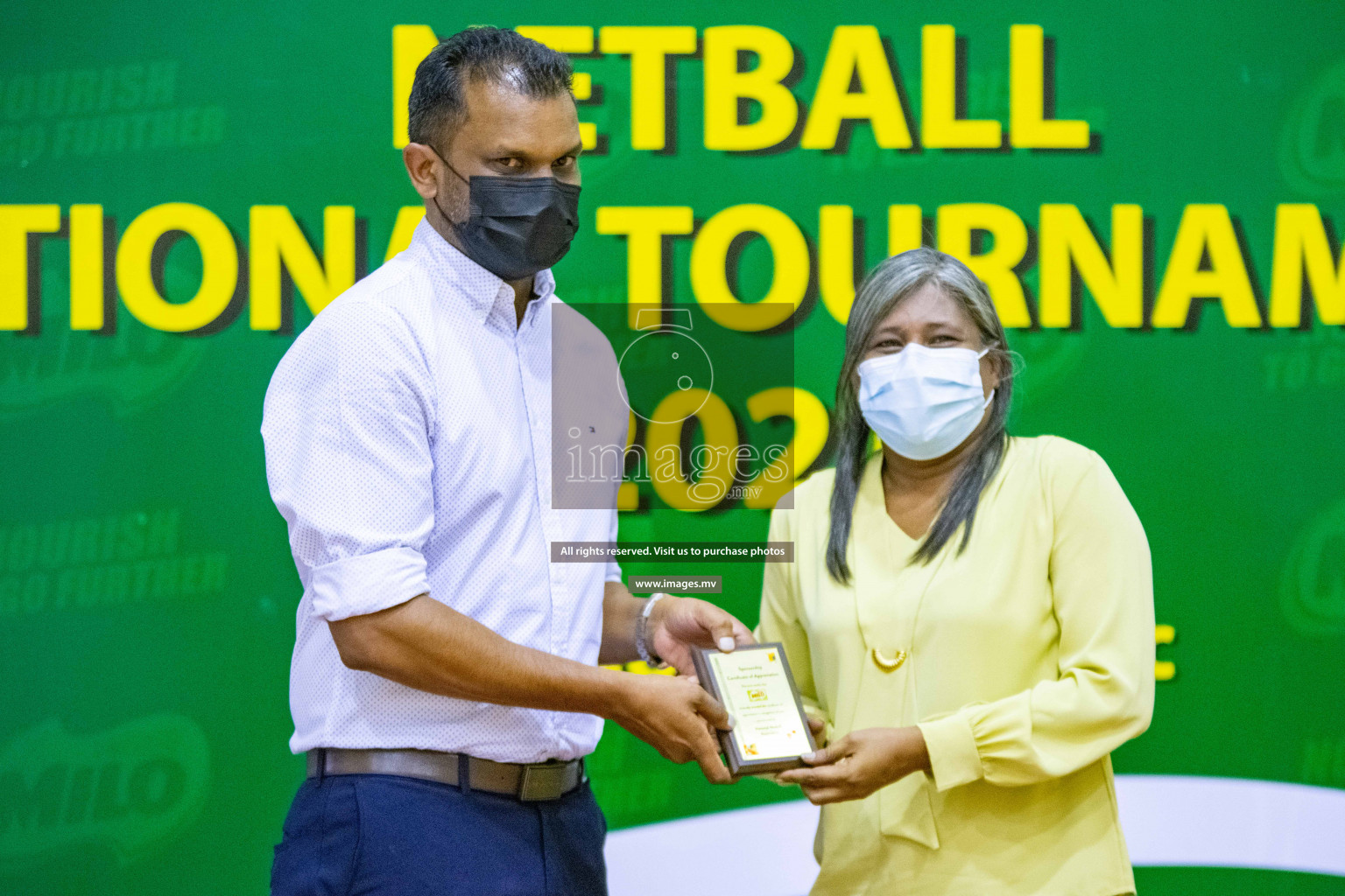 Kulhudhuffushi Youth & R.C vs Club Green Streets in the Finals of Milo National Netball Tournament 2021 (Women's) held on 5th December 2021 in Male', Maldives Photos: Ismail Thoriq / images.mv