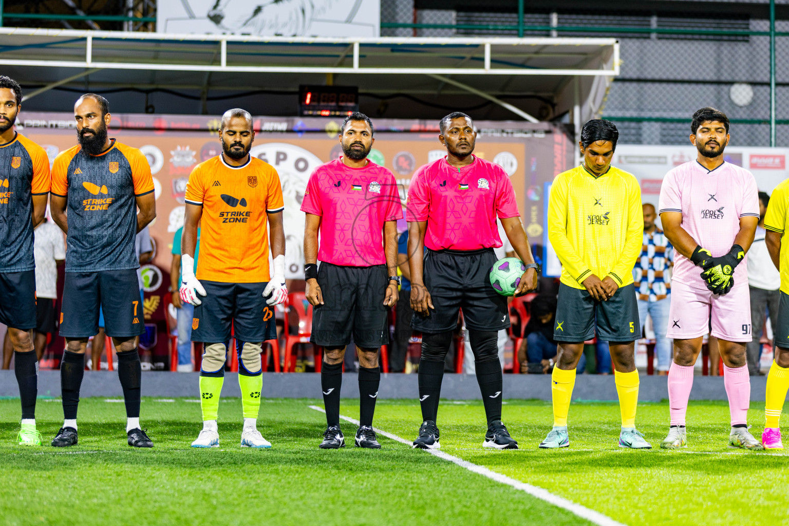 FC Calms vs Xephyrs in Day 1 of Quarter Finals of BG Futsal Challenge 2024 was held on Friday , 29th March 2024, in Male', Maldives Photos: Nausham Waheed / images.mv