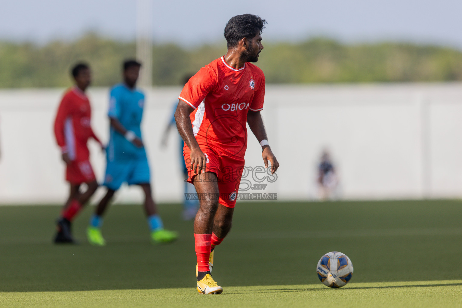 Semi Finals Match 01 Irumathi FC VS CC Sports Club in Day 7 of Eydhafushi Cup 2025 held in Eydhafushi Football Stadium at B. Eydhafushi, Maldives on Friday, 12th September 2025. Photos: Arif Rasheed / images.mv