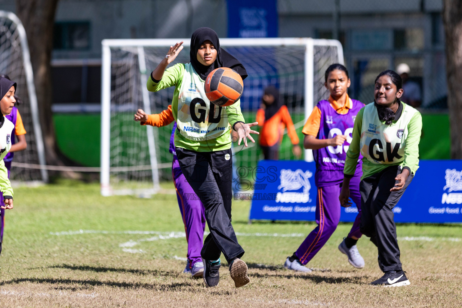 Day 3 of Nestle' Kids Netball Fiesta 2023 held in Henveyru Stadium, Male', Maldives on Saturday, 2nd December 2023. Photos by Nausham Waheed / Images.mv