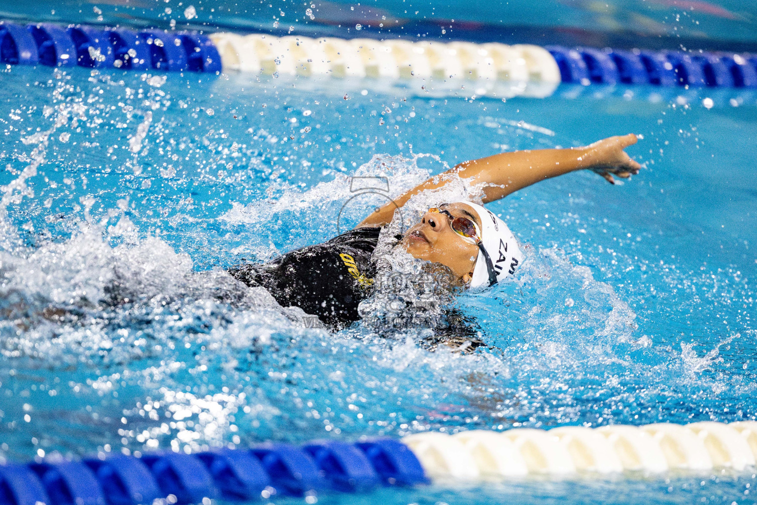 Day 5 of National Swimming Competition 2024 held in Hulhumale', Maldives on Tuesday, 17th December 2024. Photos: Hassan Simah / images.mv