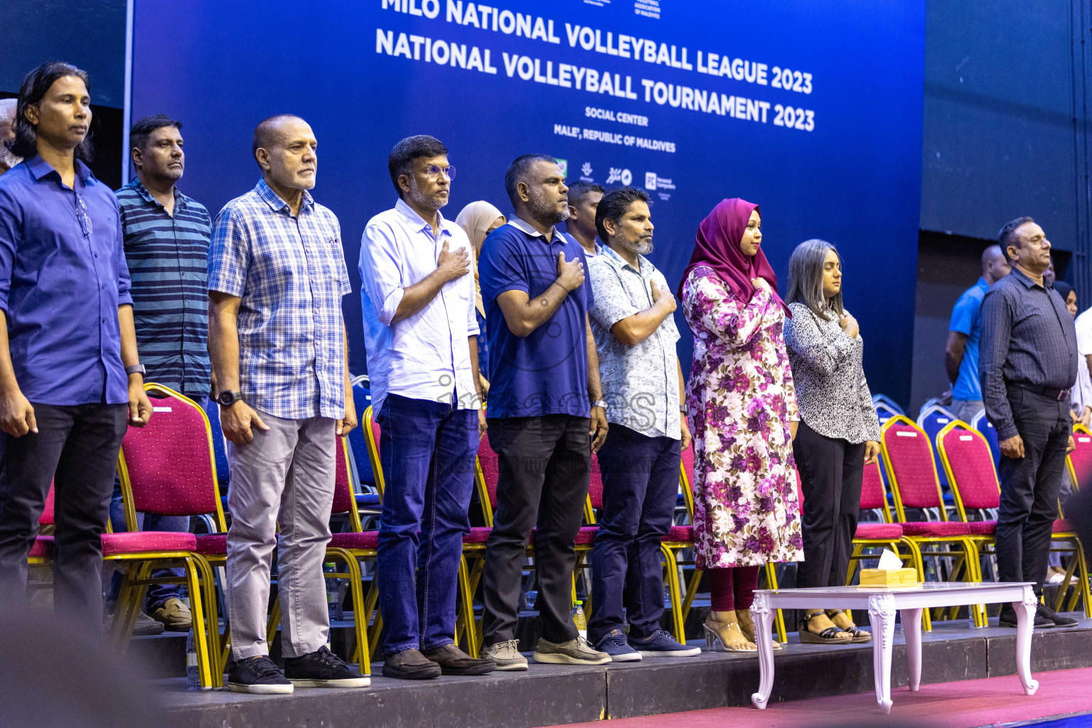 Final of Women's Division of Volleyball Association Cup 2023 held in Male', Maldives on Tuesday, 9th January 2024 at Social Center Indoor Hall Photos By: Nausham Waheed /images.mv