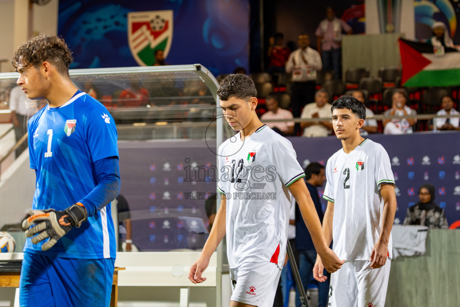 Maldives vs Palestine in an under 17 friendly held in National Football Stadium, Male', Maldives on Thursday, 13 November 2025. 
Photos: Mohamed Mahfooz Moosa / Images.mv