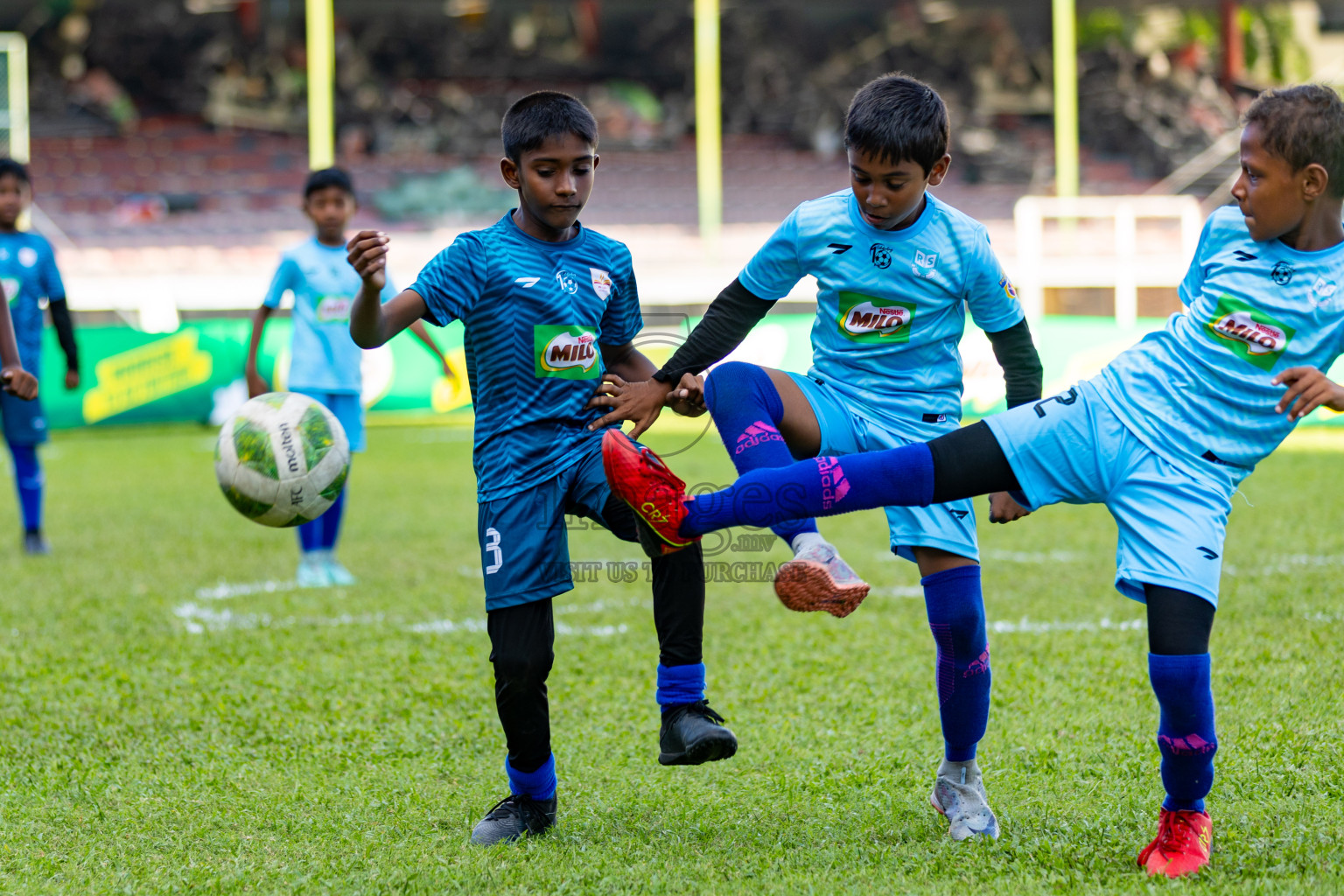 Day 2 of MILO Kids Football Fiesta was held at National Stadium in Male', Maldives on Saturday, 24th February 2024.