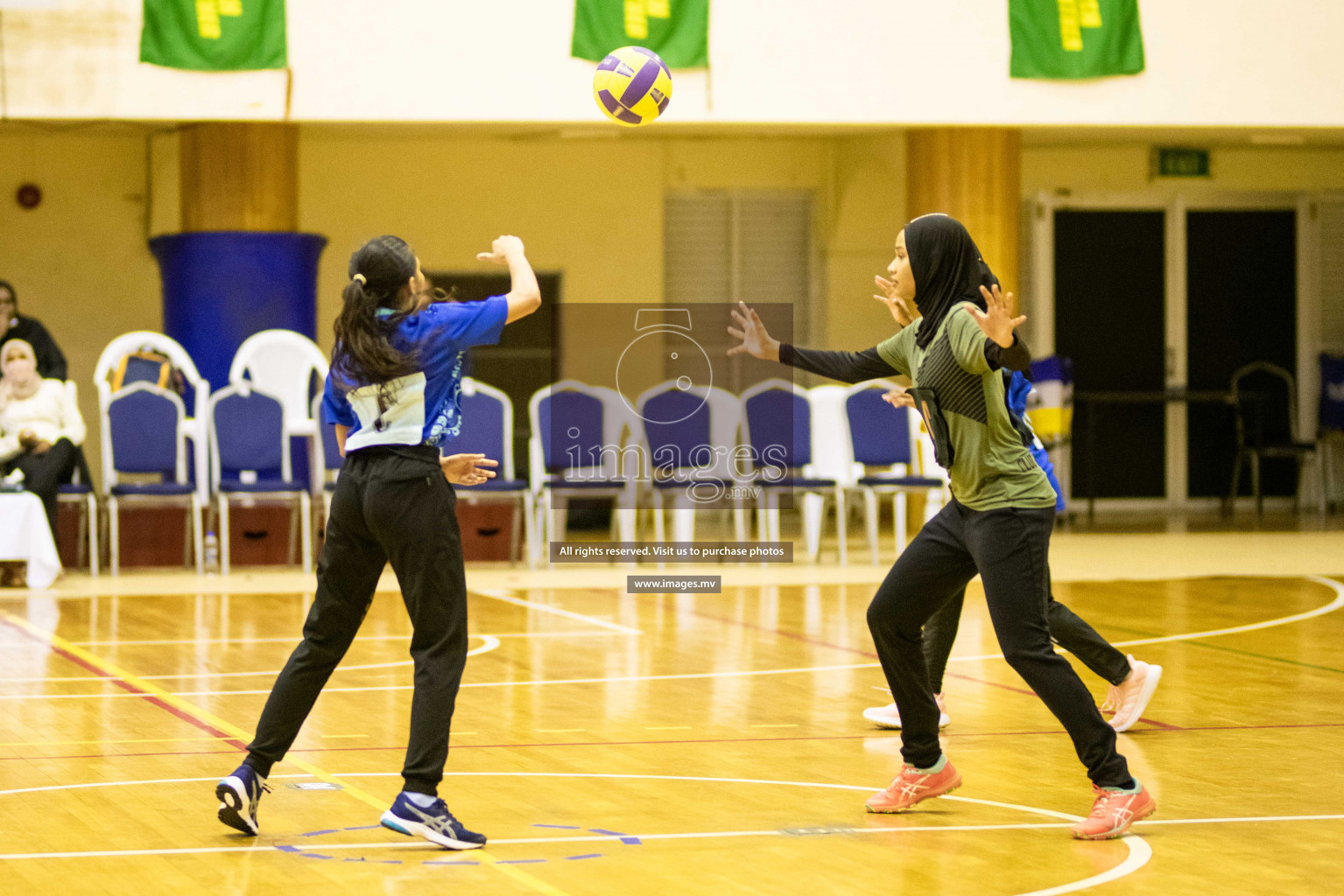 Green Streets vs Mahibadhoo Sports Club in the Semi Finals of Milo National Netball Tournament 2021 held on 3 December 2021 in Male', Maldives, Photos by Maanish