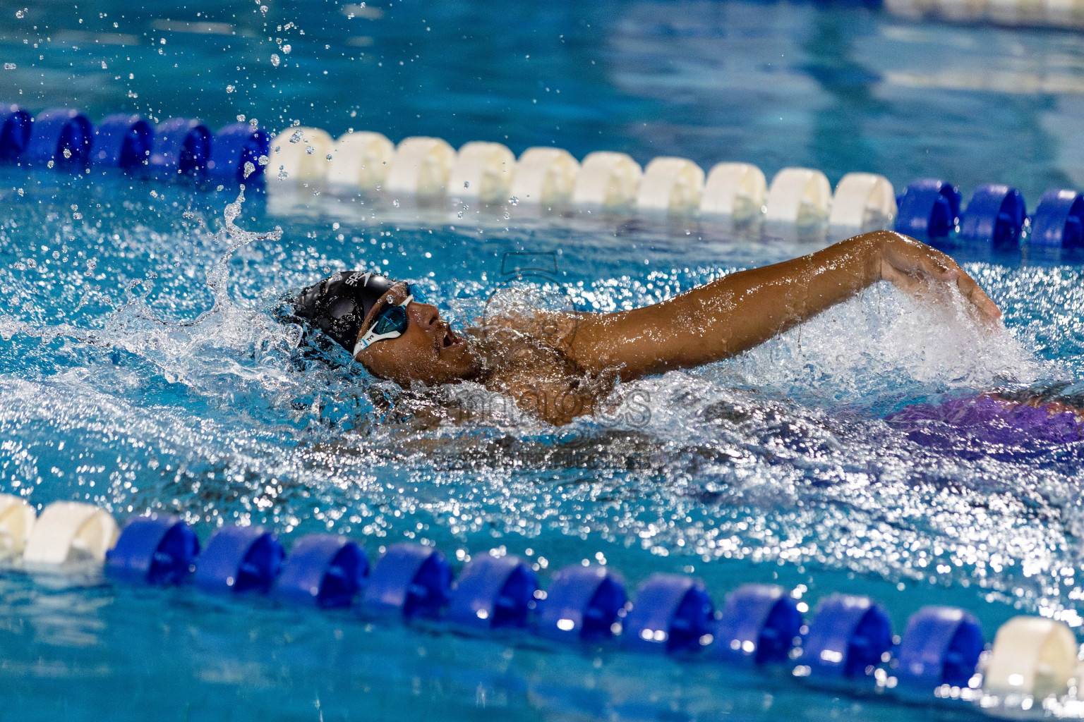 Day 2 of National Swimming Competition 2024 held in Hulhumale', Maldives on Saturday, 14th December 2024. Photos: Hassan Simah / images.mv