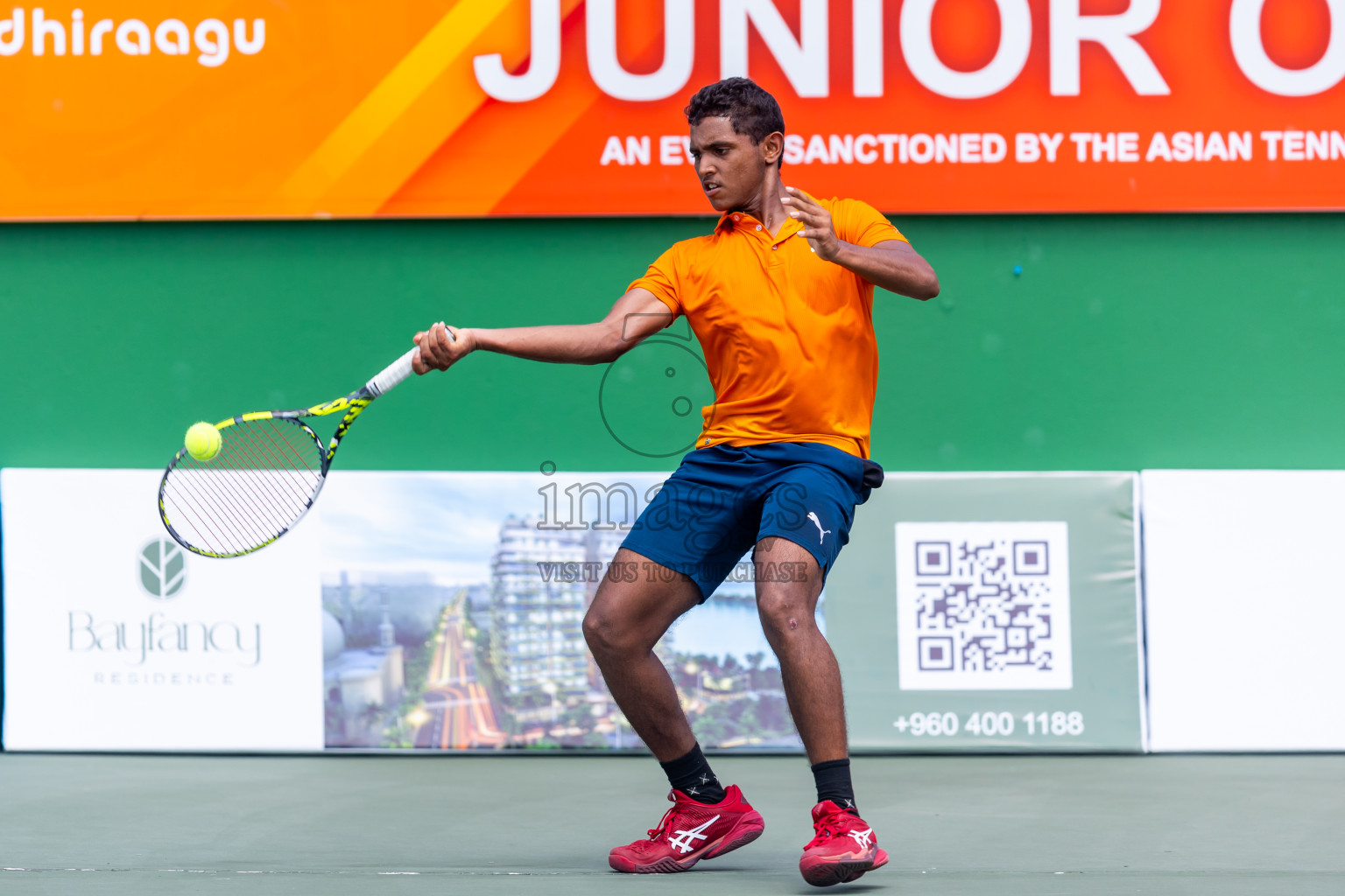 Day 8 of ATF Maldives Junior Open Tennis was held in Male' Tennis Court, Male', Maldives on Thursday, 19th December 2024. Photos: Nausham Waheed/ images.mv