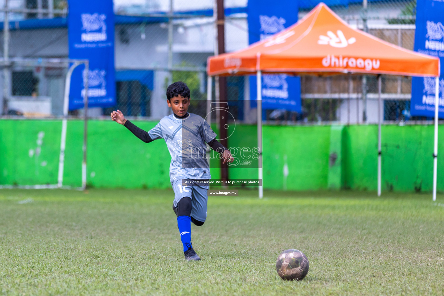 Day 2 of Nestle kids football fiesta, held in Henveyru Football Stadium, Male', Maldives on Thursday, 12th October 2023 Photos: Ismail Thoriq / Images.mv