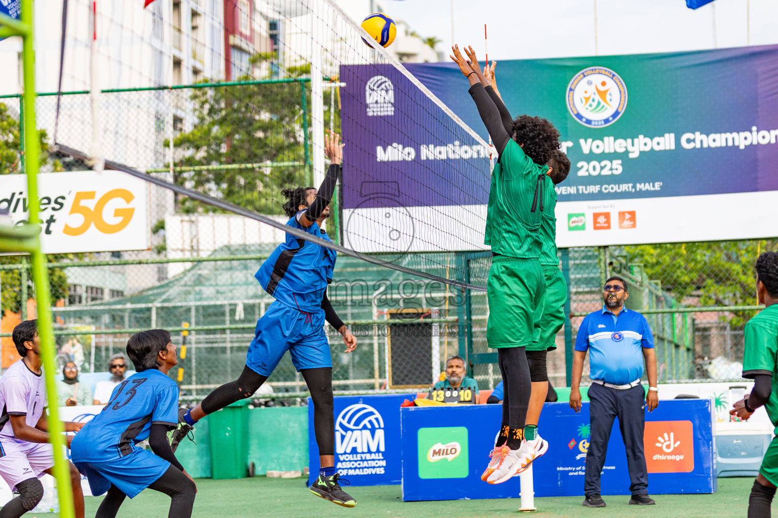 Milo National Junior Volleyball Championship 2025 Day 1 was held on Saturday, 22nd November 2025 at Ekuveni Turf Court Male', Maldives. Photos: Areef Adam / images.mv
