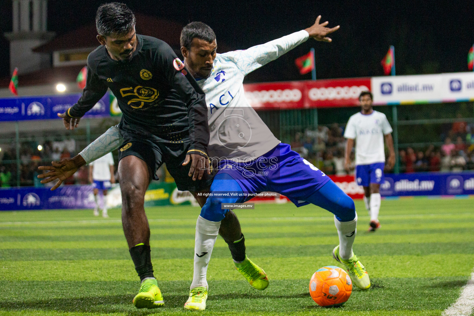 Prison Club vs MACL in the Quarter Finals of Club Maldives 2021 held at Hulhumale;, on 12th December 2021 Photos: Nasam / images.mv