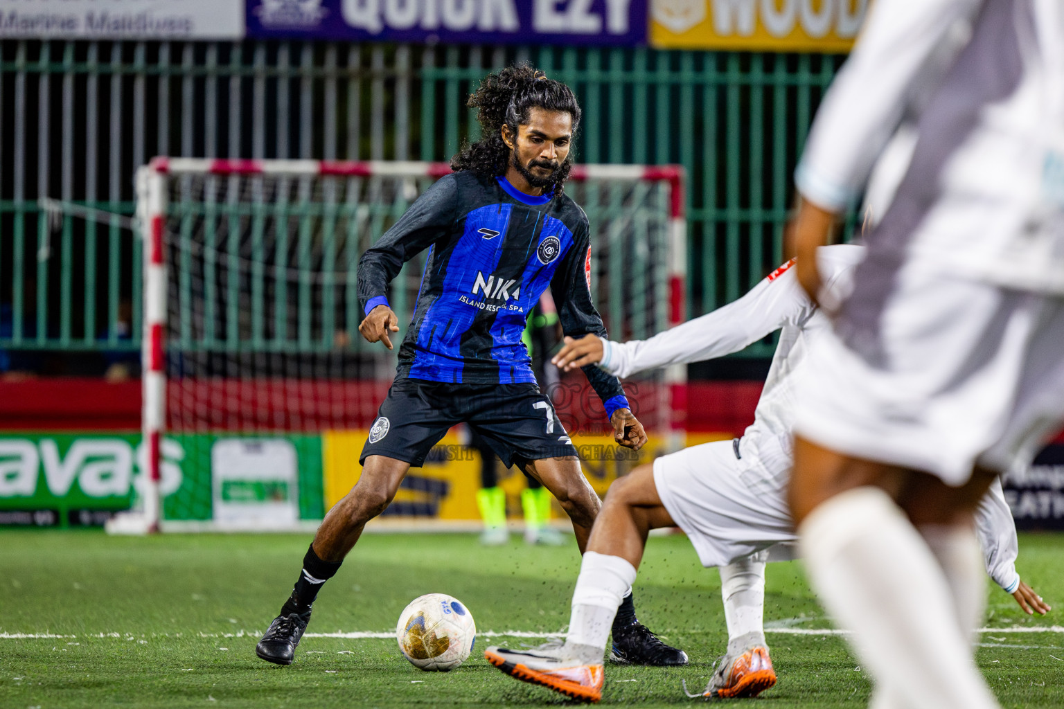 AA Bodufolhudhoo vs AA Thoddoo in Day 15 of Golden Futsal Challenge 2025 was held on Sunday, 19th January 2025, in Hulhumale', Maldives. Photos: Nausham Waheed / images.mv