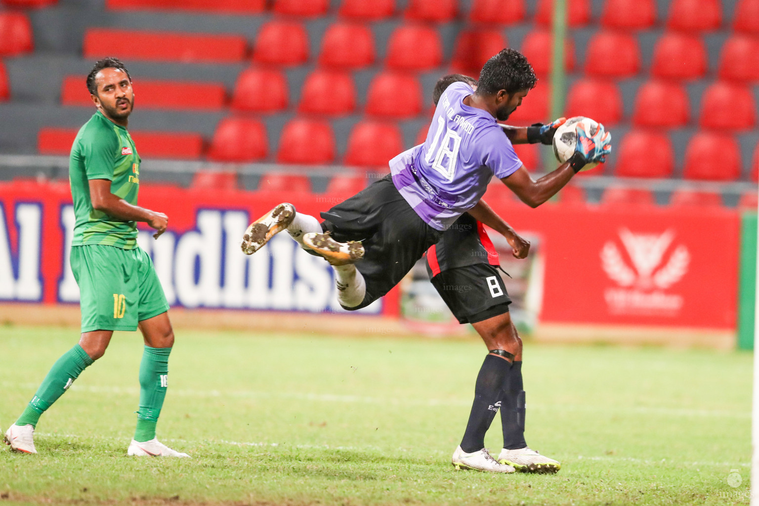 Maziya vs Nilandhoo  in Male, Maldives, Monday October 29, 2018. (Images.mv Photo/Suadh Abdul Sattar)