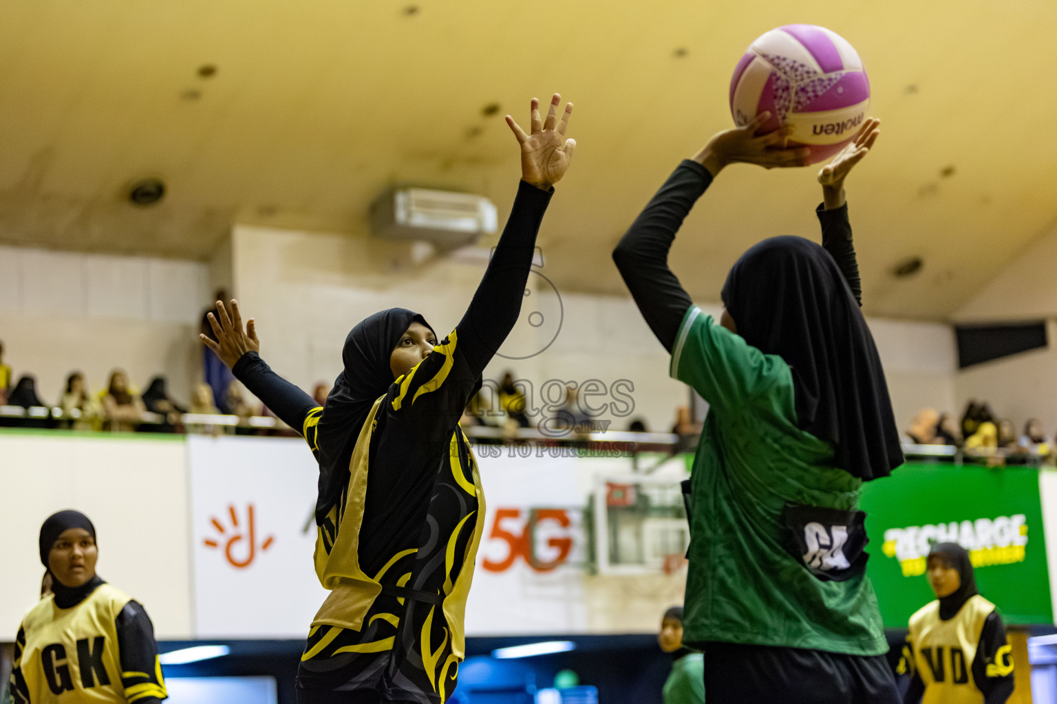 Day 8 of 26th Inter-School Netball Tournament 2025 was held in Social Center Indoor Hall on Sunday, 26th October 2025. Photos: Hassan Simah / images.mv