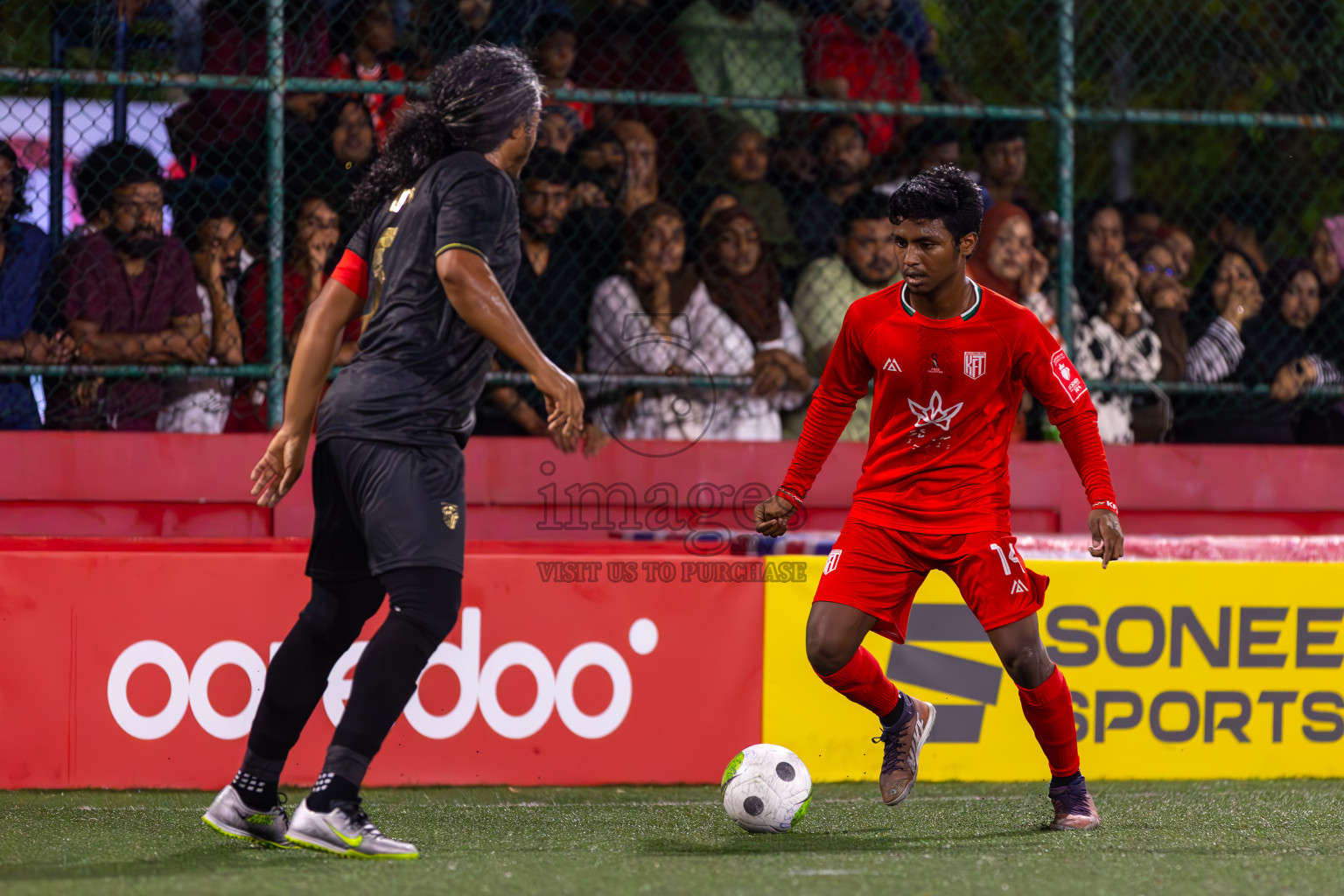 HA Kelaa vs HA Utheemu in Day 9 of Golden Futsal Challenge 2024 was held on Tuesday, 23rd January 2024, in Hulhumale', Maldives
Photos: Ismail Thoriq / images.mv