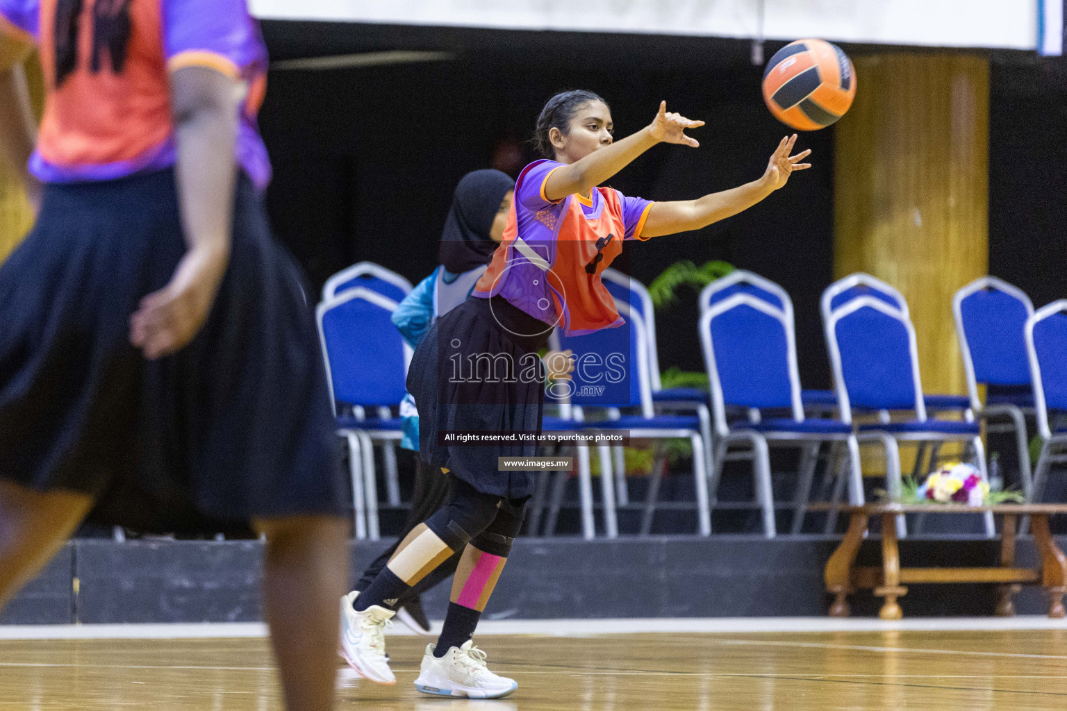 Day6 of 24th Interschool Netball Tournament 2023 was held in Social Center, Male', Maldives on 1st November 2023. Photos: Nausham Waheed / images.mv