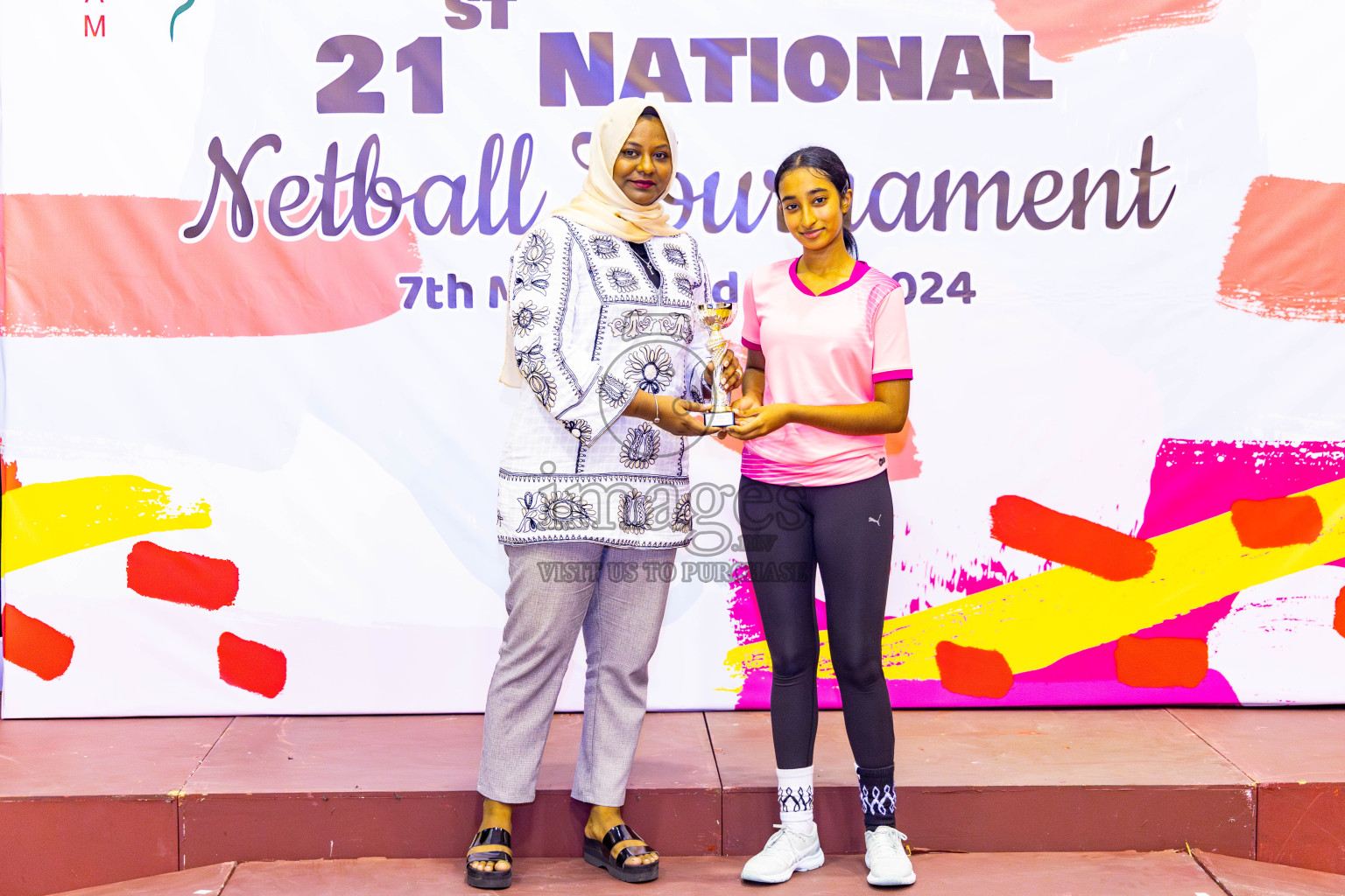 Sports Club Skylark vs Youth United Sports Club in Final of 21st National Netball Tournament was held in Social Canter at Male', Maldives on Monday, 13th May 2024. Photos: Nausham Waheed / images.mv