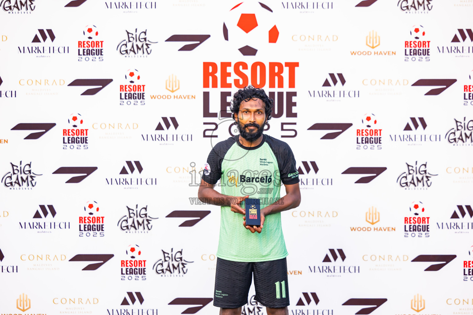 Barcelo vs Lily Beach in Semi Final of Resort League 2025 (Ari Zone) was held on Friday, 27th June 2025 in Conrad Maldives Rangali Island, Alif Dhaalu Atoll, Maldives. Photos: Nausham Waheed / images.mv