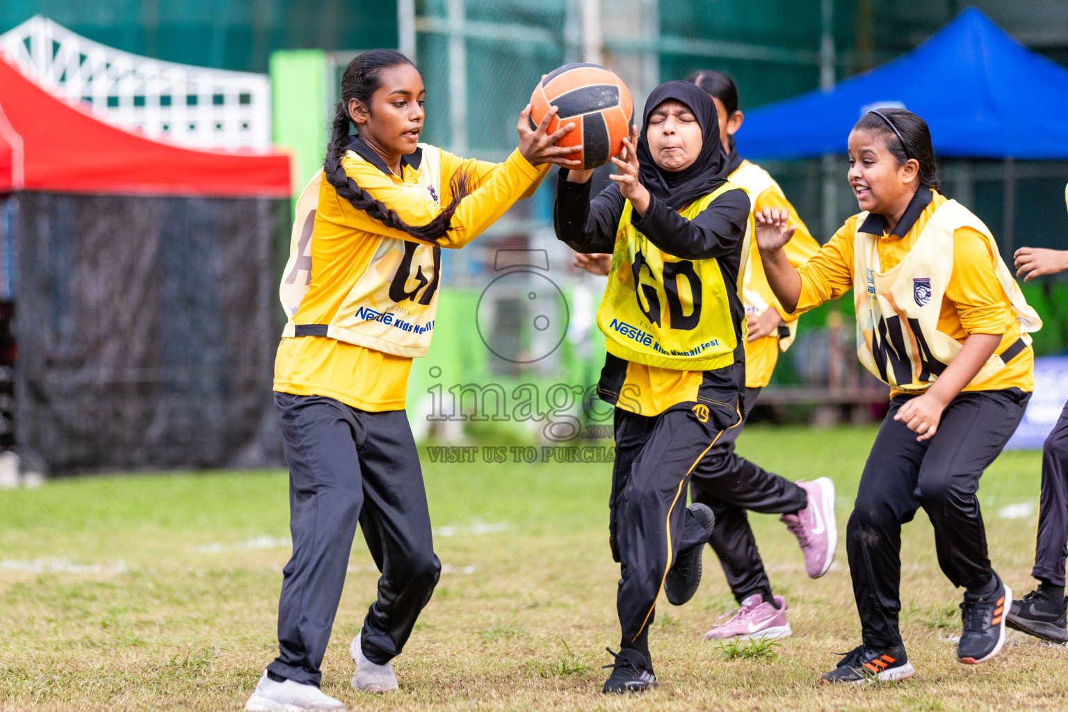 Day 3 of Nestle' Kids Netball Fiesta 2023 held in Henveyru Stadium, Male', Maldives on Saturday, 2nd December 2023. Photos by Nausham Waheed / Images.mv